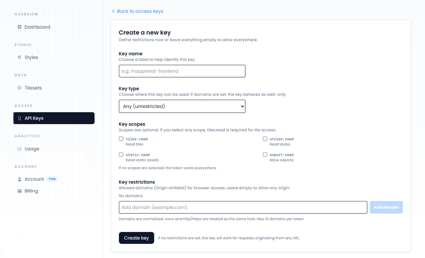 Tile server - hosting preview